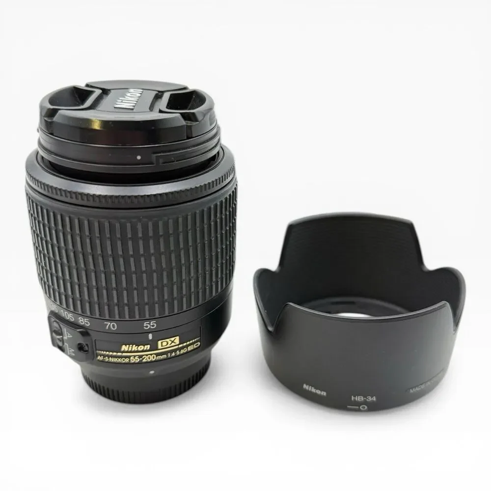 Nikon D3100 DSLR Camera w/ AF-S Nikkor DX 18-55 & 55-200mm Lens BUNDLE